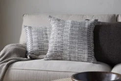 Aahna Wool Cushion Cover - Charcoal