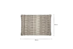 Aahna Wool Cushion Cover - Charcoal