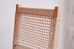 Aamani Mango Wood & Cord Dining Chair - Natural