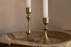 Aarya Candlestick - Brass - (Set of 2)