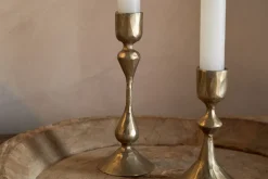 Aarya Candlestick - Brass - (Set of 2)