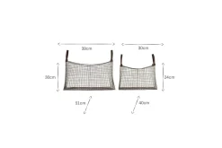 Adah Iron Baskets - Brown (Set of 2)