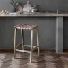 Adembi Woven Leather Counter Stool