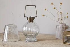 Adesola Glass Tealight Holder Lamp - Clear