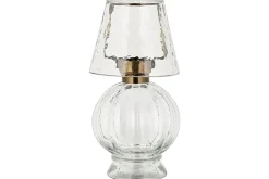 Adesola Glass Tealight Holder Lamp - Clear