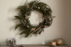 Adiela Wreath - Natural & Moss