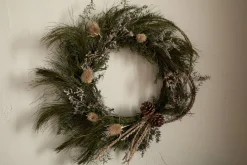 Adiela Wreath - Natural & Moss
