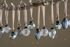 Adisa Bauble Jar - Antique Teal & Clear - (Set of 16)