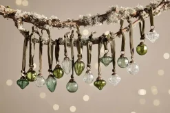 Adisa Bauble Jar - Mixed Green & Clear (Set of 16)