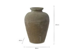Affiti Clay Tapered Pot - Small