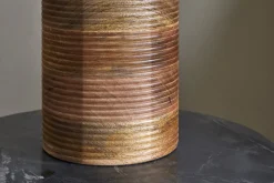 Agua Grooved Table Lamp Base - Natural