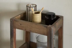 Akara Reclaimed Wood Storage Caddy - Natural