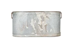 Akasa Trough Planter - Zinc