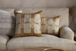 Akki Wool & Cotton Cushion Cover - Ochre