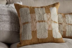 Akki Wool & Cotton Cushion Cover - Ochre