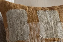 Akki Wool & Cotton Cushion Cover - Ochre