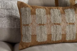 Akki Wool & Cotton Cushion Cover - Ochre
