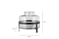 Akoro Recycled Glass Vase - Clear