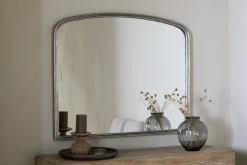 Almora Wall Mirror - Antique Nickle