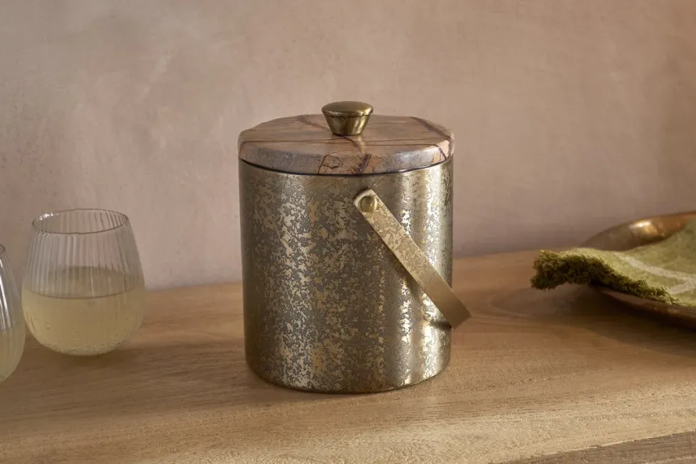 Amaya Ice Bucket - Aged Antique