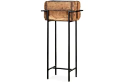 Amazzi Indoor Planter Stand - Natural & Black