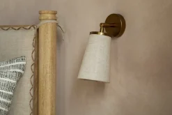 Ame Linen Wall Spot Light - Off White