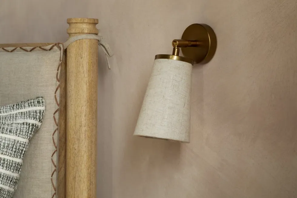 Ame Linen Wall Spot Light - Off White