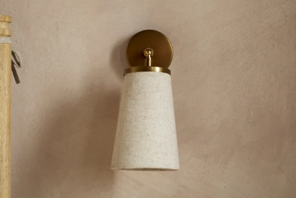 Ame Linen Wall Spot Light - Off White
