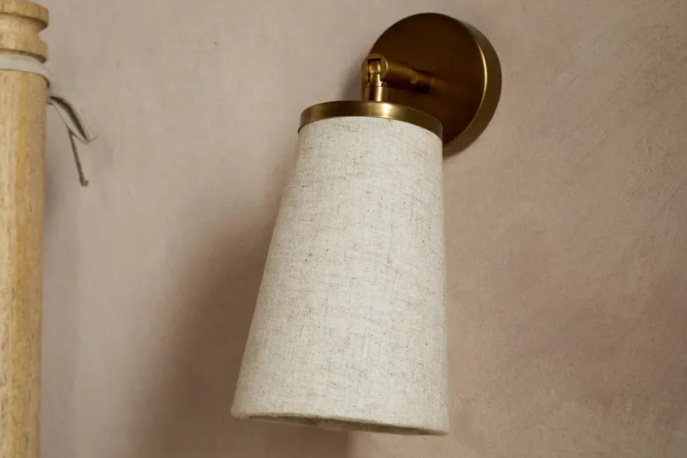 Ame Linen Wall Spot Light - Off White