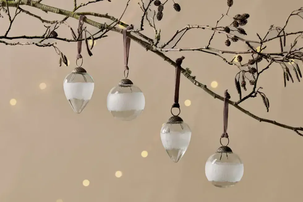 Anara Etched Bauble - (Set of 4)