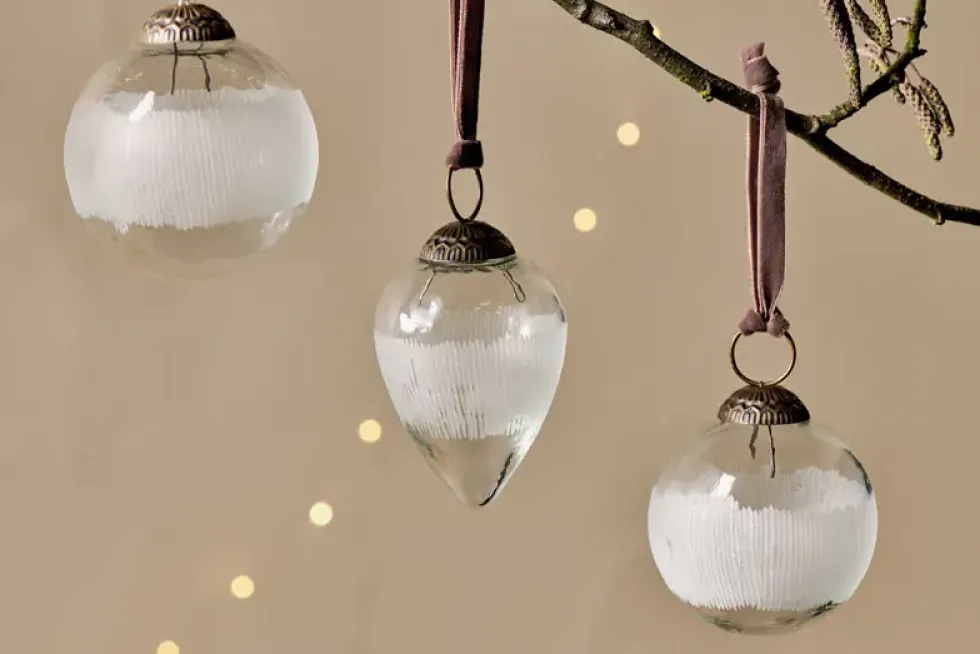 Anara Etched Bauble - (Set of 4)