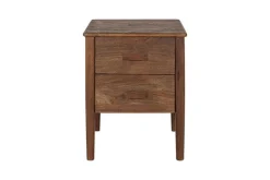 Anbu Acacia Bedside Table - Washed Walnut