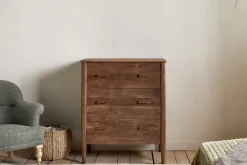 Anbu Acacia Chest of Drawers - Washed Walnut
