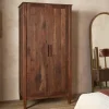 Anbu Acacia Wardrobe - Washed Walnut