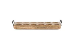 Anda Mango Wood Egg Holder - Natural