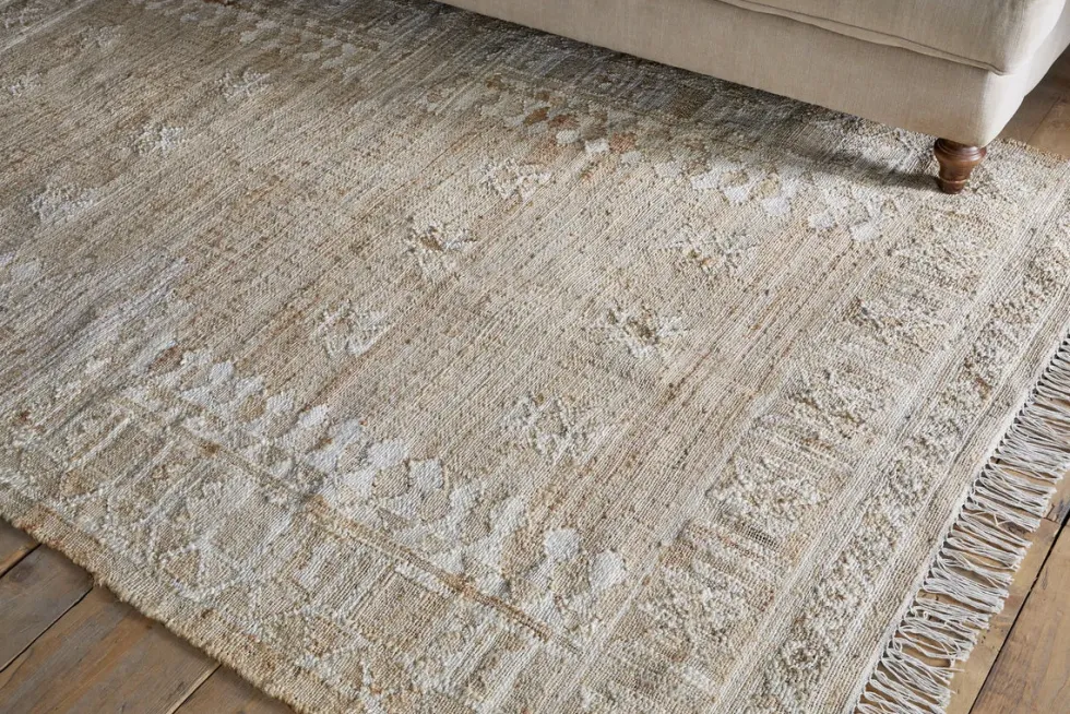 Aqil Jute & Cotton Rug - Natural