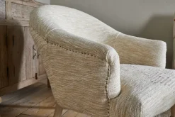 Aranya Cotton & Jute Occasional Chair - Natural