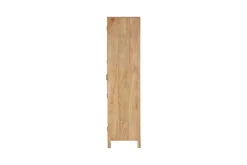 Artha Mango Wood & Glass Tall Cabinet - Natural