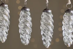 Athardi Drop Bauble - Antique Silver - (Set of 4)