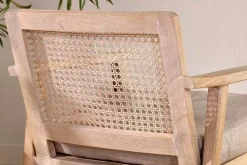 Atri Mango Wood & Cane Occasional Chair