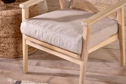 Atri Mango Wood & Cane Occasional Chair