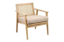 Atri Mango Wood & Cane Occasional Chair