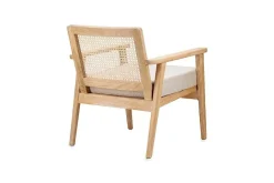 Atri Mango Wood & Cane Occasional Chair