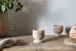 Awa Wooden Egg Cup - Natural - (Set of 2)