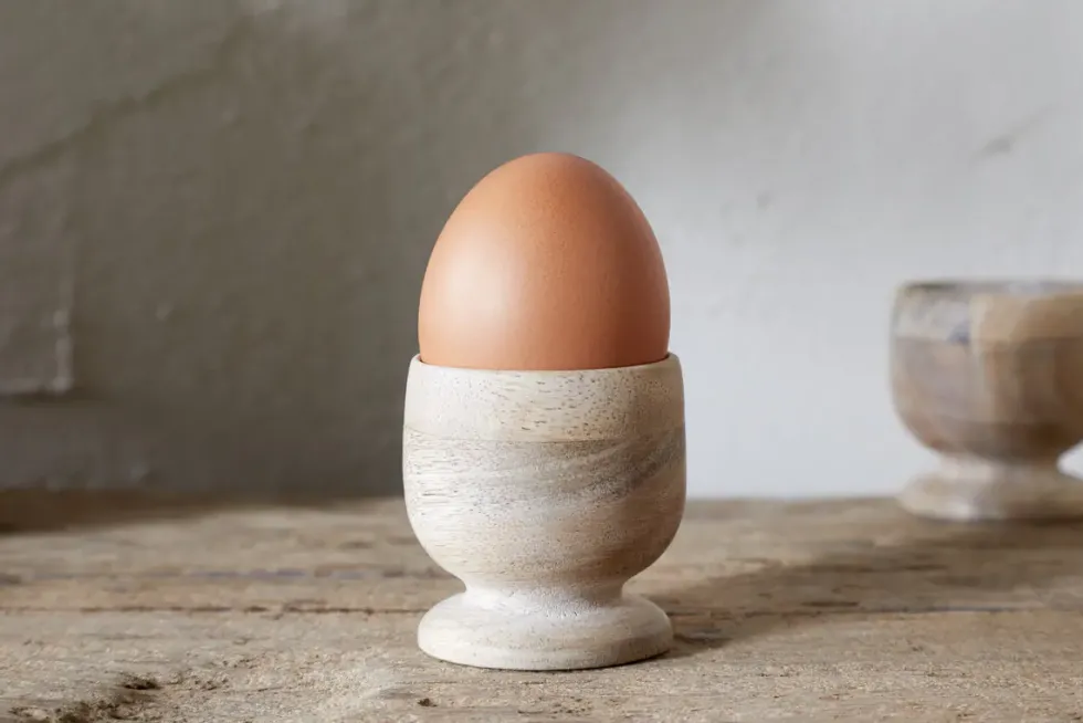 Awa Wooden Egg Cup - Natural - (Set of 2)
