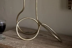 Ayee Twisted Candle Holder - Brass