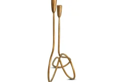Ayee Twisted Candle Holder - Brass