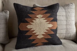 Ayyi Cushion Cover - Black & Brown