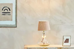Baba Recycled Glass Lamp - Clear - Small Wide