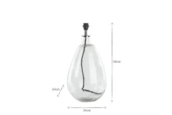 Baba Recycled Glass Lamp - Clear - Large Tall